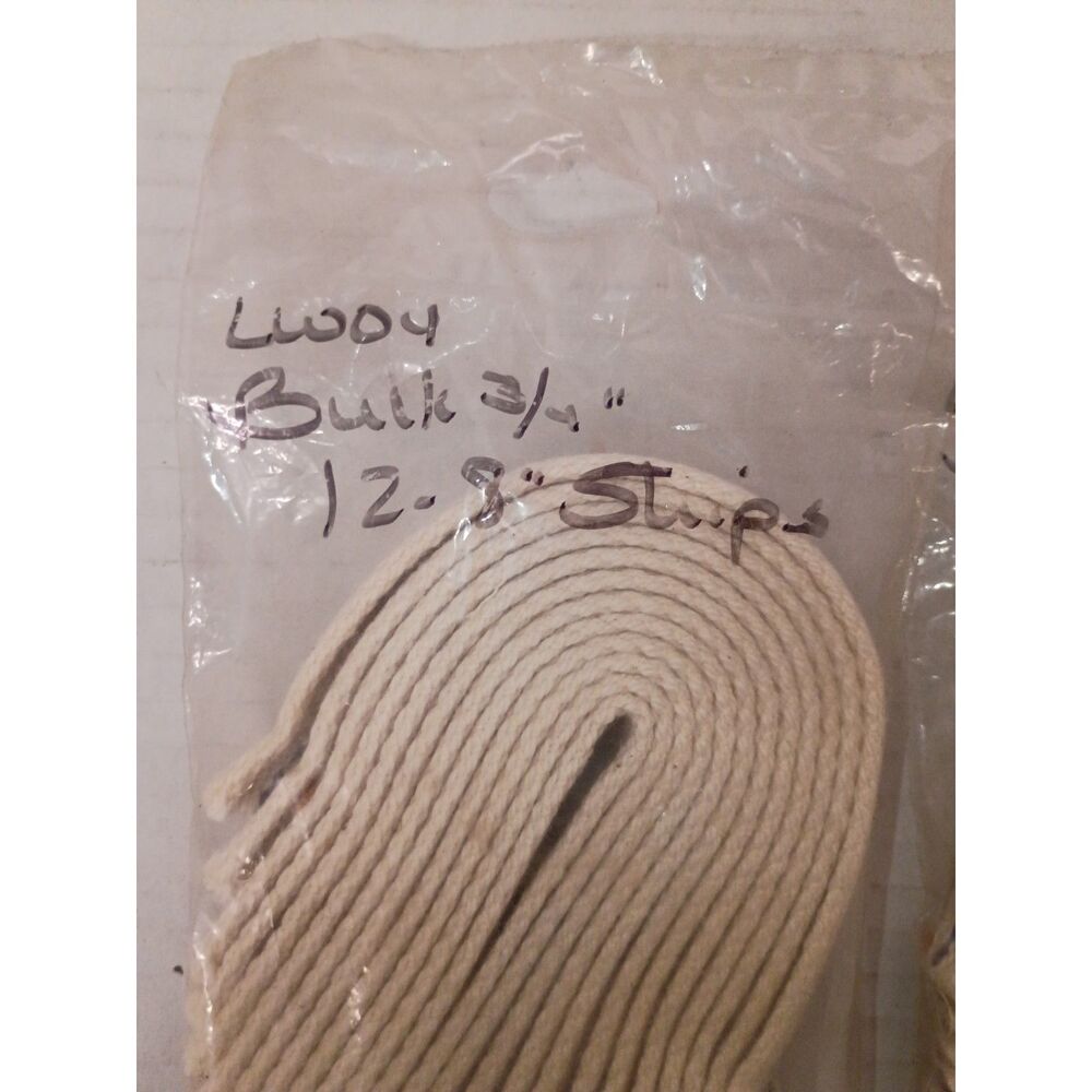 American Wick 3/4" Flat Oil Lamp Wicks Bulk Pack Lot of 2 ALW-04 100% Cotton 24